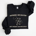 XXXL Black Hootin Hollerin Bear Meme Graphic Illustration For Meme Fans Everywhere Sweatshirt