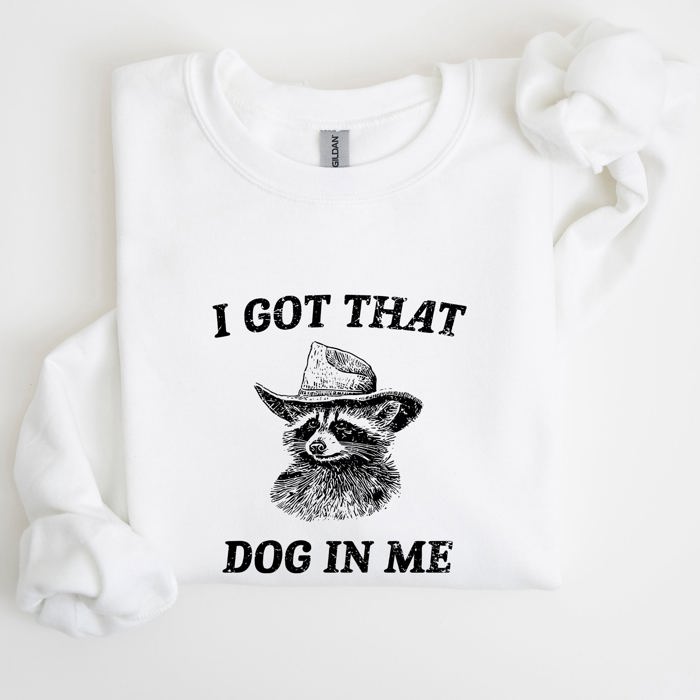 I Got That Dog In Me Raccoon Meme Laughing At The Internet Everyday Today Sweatshirt