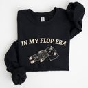 Medium Black In My Flop Era Bear Meme Aesthetic Signature Edition Cozy Vintage Playful Premium Sweatshirt