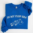 XL Royal Blue In My Flop Era Bear Meme Aesthetic Signature Edition Cozy Vintage Playful Premium Sweatshirt