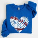  Baseball Heart Mom Mother's Day Celebration For Baseball Lovers Graphic Sweatshirt