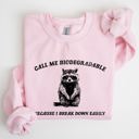 Medium Light Pink Biodegradable Mental Health Meme Eco Conscious Awareness Design Celebrating Compassion And Sustainability Sweatshirt