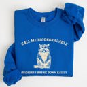 XXXL Royal Blue Biodegradable Mental Health Meme Eco Conscious Awareness Design Celebrating Compassion And Sustainability Sweatshirt