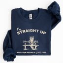 Medium Navy Not Having A Good Time Raccoon Meme Expression Of Internet Humor Edition Sweatshirt