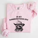 Medium Light Pink Rambunctious Era Raccoon Meme Aesthetic Funny Pop Culture Icon Cozy Fleece Edition Sweatshirt