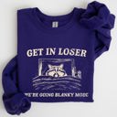 XXL Purple Blanky Mode Raccoon Meme Cartoon Character Pop Culture Reference Internet Meme Sweatshirt