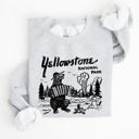  Retro Yellowstone National Park Bear Chipmunk Nature Landscape Illustration Sweatshirt