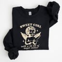  Sweet Girl Anger Issues Cupid Angel Meme Aesthetic Funny Graphic Deluxe Edition Sweatshirt