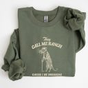 Small Military Green They Call Me Ranch Rat Meme Iconic Internet Meme For Bold Streetwear Statement Sweatshirt