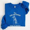 Large Royal Blue They Call Me Ranch Rat Meme Iconic Internet Meme For Bold Streetwear Statement Sweatshirt