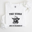 Medium White Vibes Are In Shambles Raccoon Meme Collector's Edition Cozy Nights Limited Run Sweatshirt