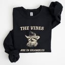 XXXL Black Vibes Are In Shambles Raccoon Meme Collector's Edition Cozy Nights Limited Run Sweatshirt