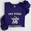XXL Purple Vibes Are In Shambles Raccoon Meme Collector's Edition Cozy Nights Limited Run Sweatshirt