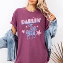  Darlin' Cowgirl Vintage Festival Western Horse Americana Charm Nostalgic Style Comfort Colors Tee