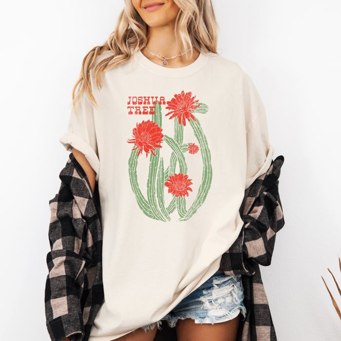 Joshua Tree National Park Festival Concert Desert Night Skyline Comfort Colors Tee