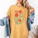Large Mustard Joshua Tree National Park Festival Concert Desert Night Skyline Comfort Colors Tee