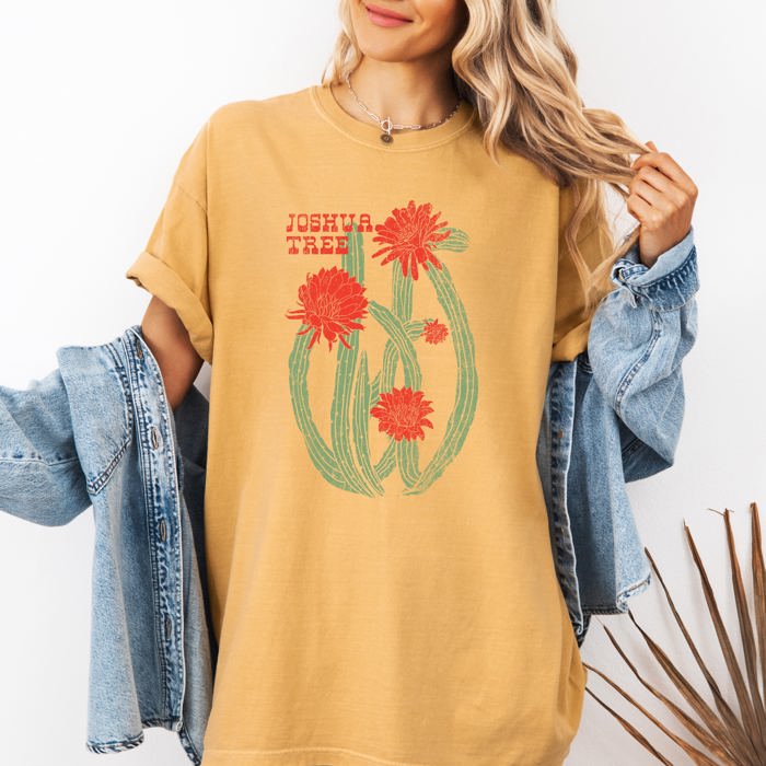 Joshua Tree National Park Festival Concert Desert Night Skyline Comfort Colors Tee