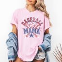 Medium Blossom Light Pink Baseball Mama Sport Mother's Day Mom Life Bleachers Spirit Edition Comfort Colors Tee