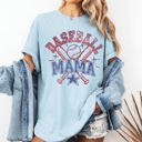 XL Chambray Baby Blue Baseball Mama Sport Mother's Day Mom Life Bleachers Spirit Edition Comfort Colors Tee