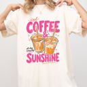 XL Ivory Cream Iced Coffee And Sunshine Caffeine Fueled Summer Morning Daily Vibe Comfort Colors Tee