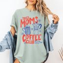 XL Bay Light Sage Tired Moms Coffee Club Vintage Cherry Edition Premium Soft Graphic Comfort Colors Tee