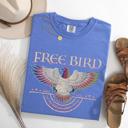 XL Flo Blue Free Bird Vintage Rock Anthem Retro Concert Classic Jam Session Memorial Edition Limited Comfort Colors Tee