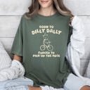  Born To Dilly Dally Bear Meme Vintage Style Pop Culture Limited Edition Graphic Tee
