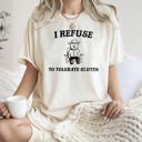 XXXL Ivory Cream Gluten Bear Celiac Meme Relatable Gluten Free Humor Graphic Iconic Comfort Colors Tee