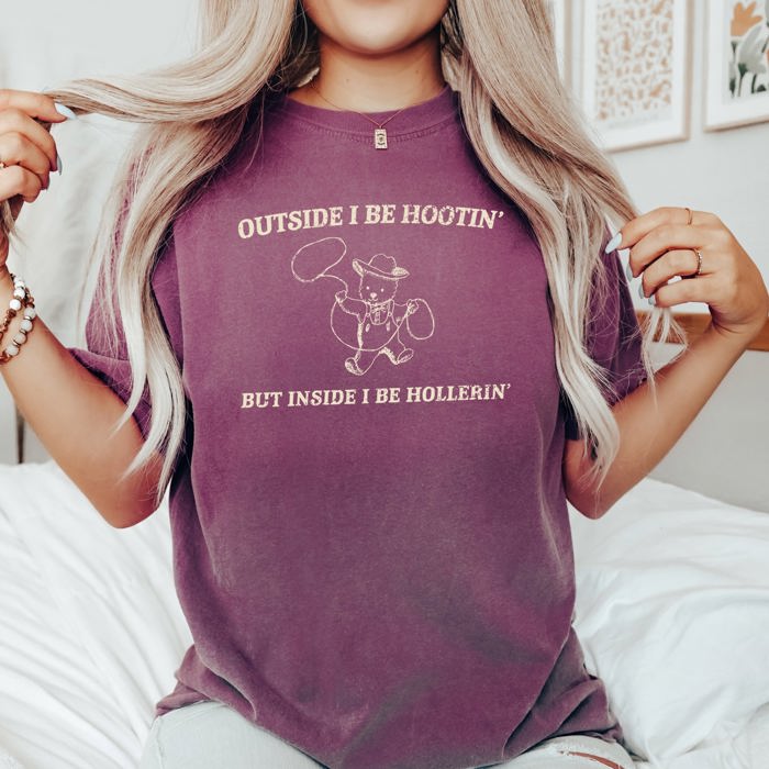 Hootin Hollerin Bear Meme That Cracks Up The Crew For A Classic Comfort Colors Tee
