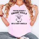 XXL Blossom Light Pink Are You A Smart Fella Or Fart Smella Bear Meme For Realists Everywhere Comfort Colors Tee