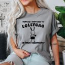 Medium Granite Light Gray How Am I Supposed To Lollygag Rabbit Bunny Meme Limited Edition Comfort Colors Tee