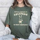 XL Moss Dark Green How Am I Supposed To Lollygag Rabbit Bunny Meme Limited Edition Comfort Colors Tee