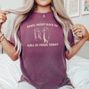 XL Berry Red Might Have To Call In Thicc Today Meme Edition Bold Text Limited Comfort Colors Tee