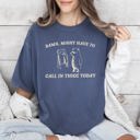 XXXL Denim Blue Might Have To Call In Thicc Today Meme Edition Bold Text Limited Comfort Colors Tee