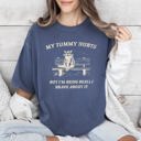  My Tummy Hurts Raccoon Meme Deluxe Edition Collectible Meme Premium Collection Comfort Colors Tee