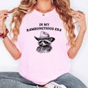 Medium Blossom Light Pink Rambunctious Era Limited Edition Raccoon Meme Aesthetic Funny Comfort Colors Tee