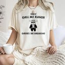 XXXL Ivory Cream They Call Me Ranch Bear Meme Vintage Cowboy Theme Graphic Illustration Collectible Humor Comfort Colors Tee