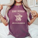 XXL Berry Red Vibes Are In Shambles Raccoon Meme Edition Version 2024 Limited Release Comfort Colors Tee