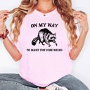  Weird Vibes Raccoon Meme Classic Vintage Print Retro Pop Art Style Quirky Unique Comfort Colors Tee