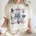 XXXL Ivory Cream God Says I Am Patriotic Protected Strong Powerful Brave Bold Courageous Faithful Comfort Colors Tee