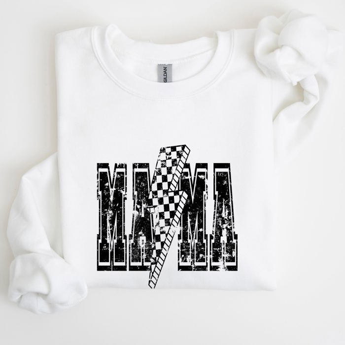 Mama Lightning Bolt Mother's Day Motherhood Celebration Of Maternal Strength And Love Sweatshirt