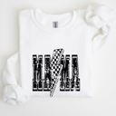XXL White Mama Lightning Bolt Mother's Day Motherhood Celebration Of Maternal Strength And Love Sweatshirt