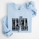 Large Light Blue Mama Lightning Bolt Mother's Day Motherhood Celebration Of Maternal Strength And Love Sweatshirt