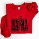 Large Red Mama Lightning Bolt Mother's Day Motherhood Celebration Of Maternal Strength And Love Sweatshirt