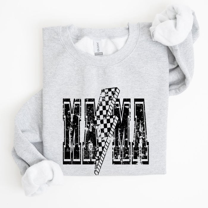 Mama Lightning Bolt Mother's Day Motherhood Celebration Of Maternal Strength And Love Sweatshirt