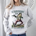 Large Ash Light Gray Strawberry Jams Glock Don't Frog Meme Toad Collector's Limited Edition Sweatshirt