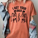 XL Yam I Got Your Back Skeleton Witch Aesthetic Meme Halloween Spooky Costume Comfort Colors Tee