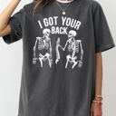 XXXL Pepper Dark Gray I Got Your Back Skeleton Witch Aesthetic Meme Halloween Spooky Costume Comfort Colors Tee