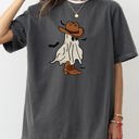 XXXL Pepper Dark Gray Mini Cowboy Ghost Retro Vintage Western Whimsical Nostalgic Americana Character Comfort Colors Tee