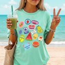  Cute Fruit Labels Rio Colorful Beach Ready Vacation Sunshine Summer Fun Comfort Colors Tee
